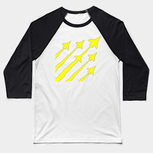 Yellow plane Baseball T-Shirt